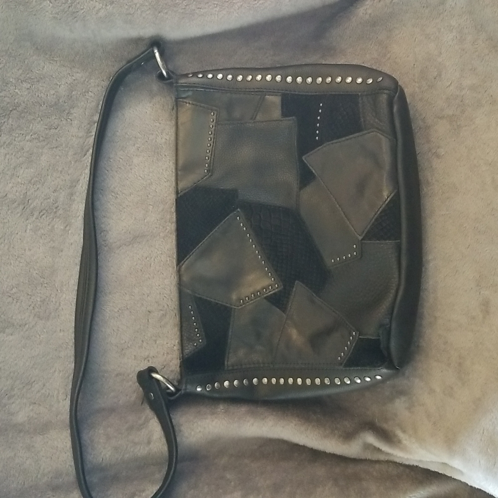 The Sak Black Patchwork Bag